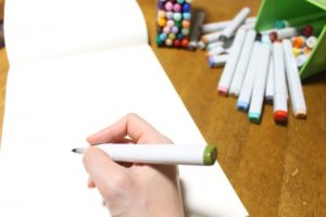 コピック使用中の画像