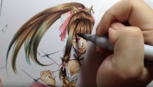 髪の毛の塗り方4