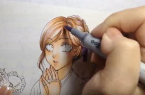 髪の毛の塗り方3