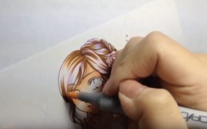 髪の毛の塗り方2