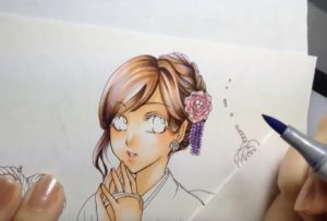 髪の毛の塗り方