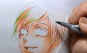 髪の毛の塗り方