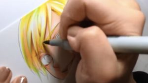 髪の毛の塗り方3