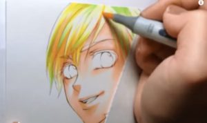 髪の毛の塗り方2