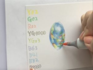 遊色部分・全体の陰影を調整