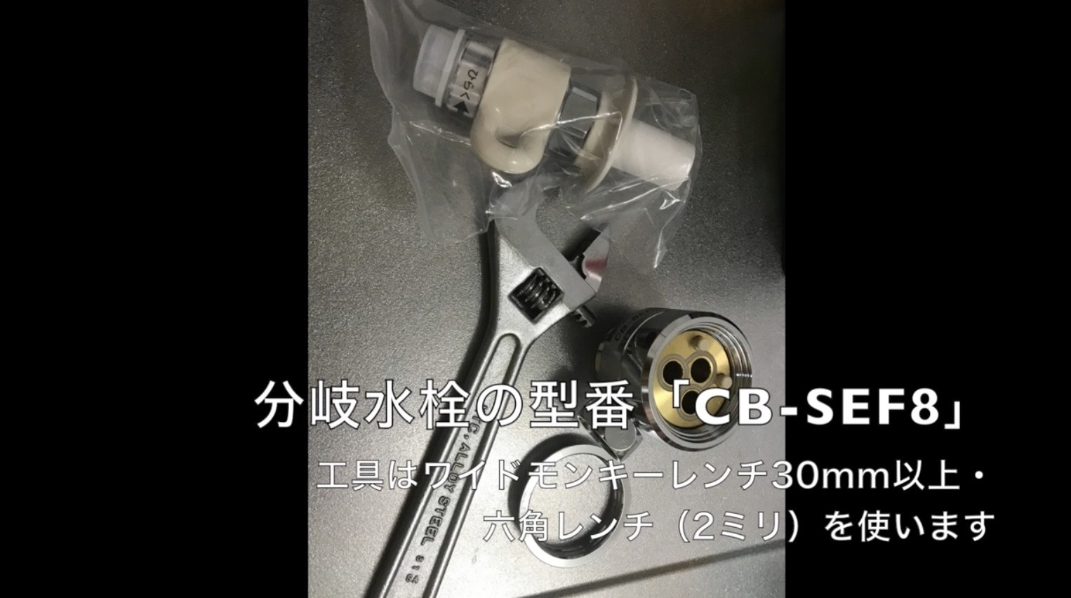 食洗機の分岐水栓の取り付け方法（02FRBNA→CB-SEF8）を動画つきで解説