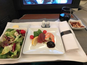 ビジネスクラス洋食メニュー