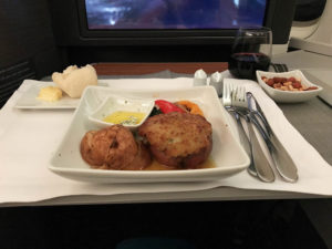 ビジネスクラス洋食メニュー