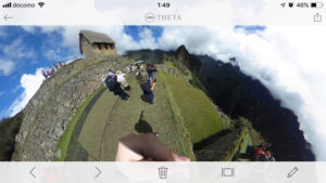 全天球カメラでマチュピチュ撮影