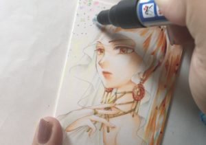 背景を塗る