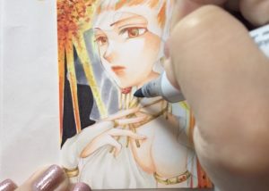 背景を塗る