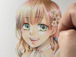 髪の毛の塗り方3