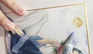 背景の塗り方(雲・夜空)