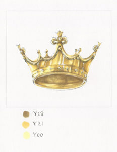 コピックで金色（ゴールド）の塗り方