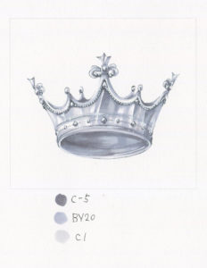 コピックで銀色（シルバー）の塗り方