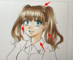 前提：そもそもコピックで色塗りは、はみ出すもの