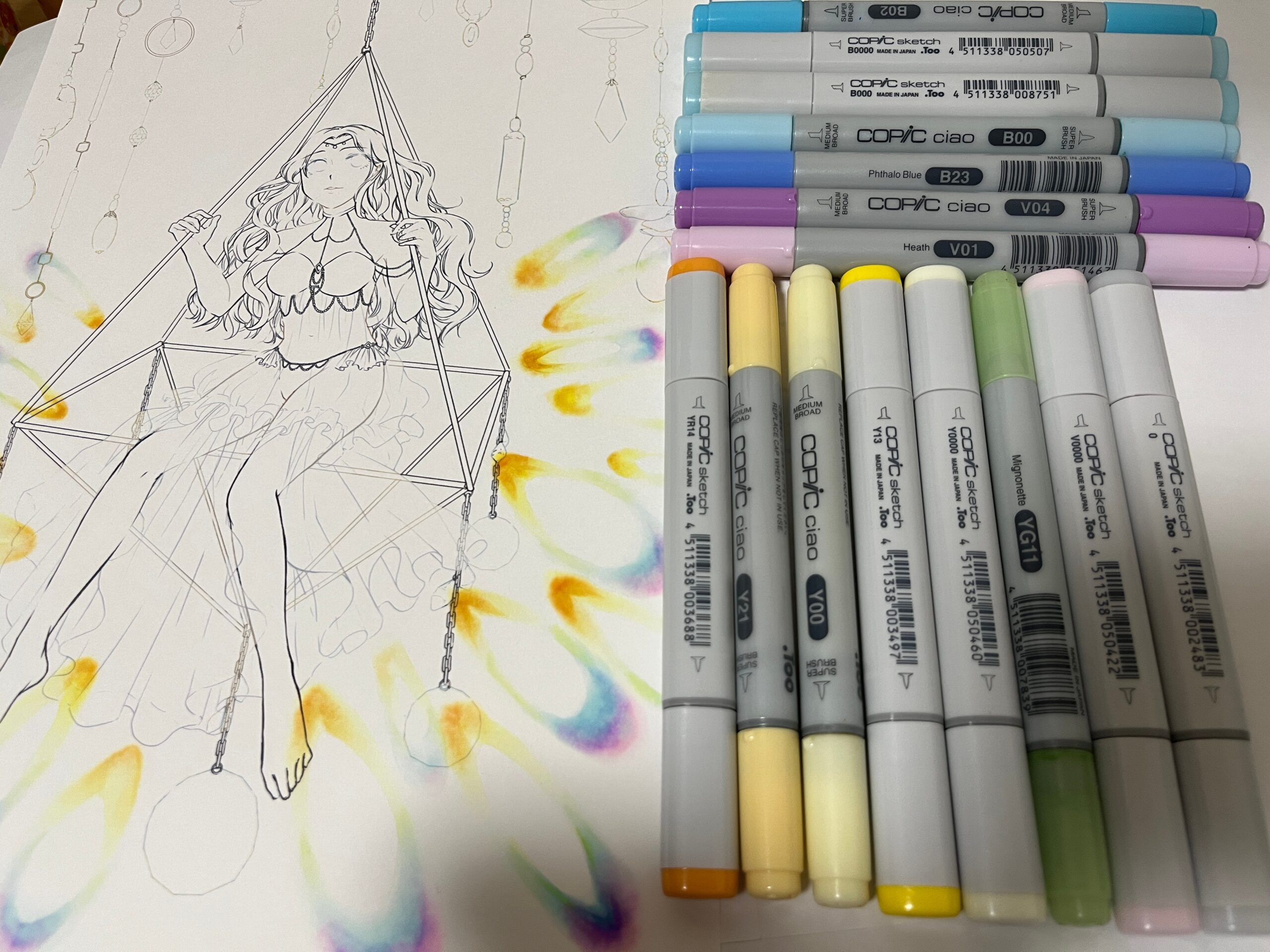 絵の表面 プリズム表現の仕上がり